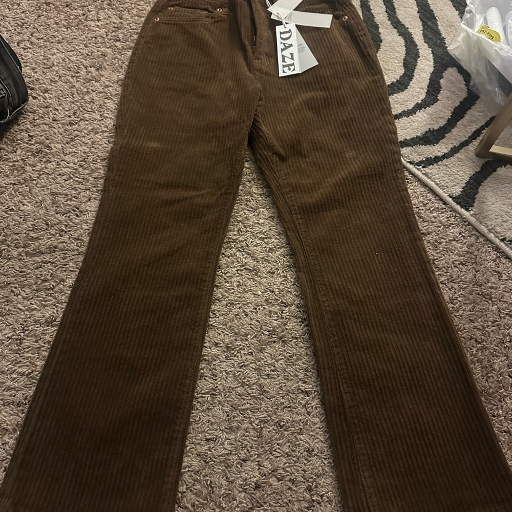 NWT Daze Brown Corduroy Pants